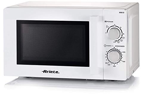 Ariete 952 Forno a Microonde Combinato con Grill - 5 Livelli di Potenza - 3 Funzioni Combinate - 1000 Watt - 20 Litri - Bianco