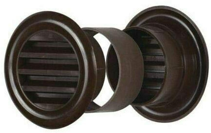 Brown Mini Circle Air Vent Grille Door Round Ventilation Cover