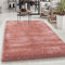 Carpetsale24 Teppich Wohnzimmer Shaggy Einfarbig 200 x 290 cm Rosa - Hochflor Schlafzimmer Luxuriös Kuschelig Super Weich Flauschig Langflor 50 mm Florhöhe Rechteckig