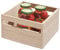 iDesign Aufbewahrungsbox mit Griffen, Küchenschrank Organizer aus Paulownia-Holz für Regal oder Vorratsschrank, vielseitige Kiste zur Aufbewahrung, beige, 25.4x25.4x15.7cm