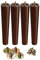GOSCHE Holz M枚belbeine 30cm Holz Stuhl Tischbeine 4er Set Braun Moderner Stil M枚belf眉脽e f眉r Bett Schrank Couch Schrank Sessel Familie DIY Sofa Beine