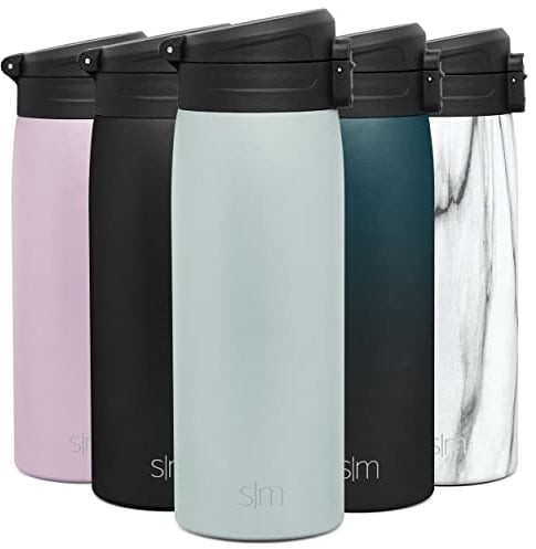 Simple Modern Travel Coffee Mug with Snap Flip Lid | Insulated Reusable Stainless Steel Tumbler Cup | Gifts for Women & Men | Kona Collection | 470ml | Sea Glass Sage