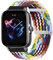 MiRowy 20mm Nylon Armband für Amazfit Active 2/Active/Amazfit GTS 4/GTS 4 Mini/GTS 3/GTS 2 Mini/GTS 2, Ersatzband für Amazfit GTR Mini/GTR 42mm/Amazfit Bip 3/Bip 3 Pro/Bip/Bip S - Regenbogen