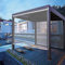 Transparenter Außenrollo, groß, PVC, transparent, Rollo, für den Außenbereich, Balkon, transparent, Kunststoff, transparent, wasserdicht, aufrollbar, 70/80/100/120/140/160 cm Breite