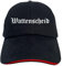 Wattenscheid Cappy - Altdeutsch Bedruckt - Schirmmütze - Schwarz-Rotes Cap OneSize-SchwarzRot