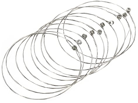 sourcing map Akustikgitarre 85cm/2.79ft Hoch E-1 Saiten Saiten-Warmer, heller, ausgewogener Ton Paket von 10