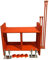 HILL TOP FABRICATIONS CO (1998) LTD - Scaffolding Tower with Adjustable Bases 5.94 Meters (19'6) Working Height 4x4 Base Size. Steel & Polyester Powder Coated (PPC) High Quality Finish.