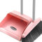 Lecerrot Dustpan and Brush Set, Long Handled Dustbrush, Broom with Teeth, Standing Dust, Brush for Home, Kitchen, , Pink