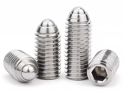 SYDARSYN Tornillos Prisioneros de Muelle Tornillo Prisionero de Punta Bola Acero Inoxidable Tornillos de Cabeza Allen M8x16mm (3 pcs)