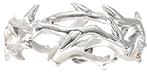 Verstellbare Ringe Silberne Dornenzweig Ringe Offene Ringe Für Verlobungsantrag Paarschmuck Geschenke Damen Und Herren Ornament Dornenring Für Männer Und Frauen