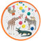 Talking Tables 8 x Safari Animal Themed Paper Plates for Girls & Boys Birthday or Baby Shower | Jungle Zoo, Madagascar Friendly Disposable Dishes for Kids Eco Choice, Berry