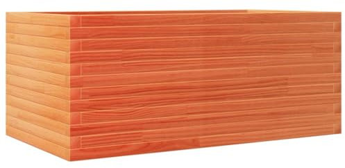 vidaXL Pflanzkübel Wachsbraun 110x60x45,5 cm Massivholz Kiefer