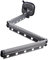 Yechiry Tendedero Retráctil de Aluminio para Ropa, Colgador de Ropa Montado en la Pared, Vidrio para Ventana, Mármol, Baño, Balcón, Dormitorio (Tríptico Gris)