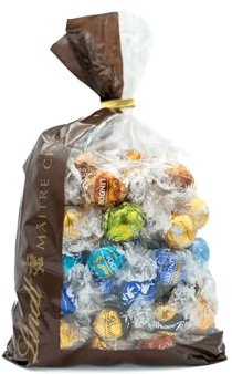 Lindt Schokolade LINDOR Mischung | 1370 g | LINDOR Kugeln: Milch, 70 %, Milk&White, Stracciatella, Weiß, Nuss, Caramel, Feinherb, Salted Caramel, Pistazie & Tiramisu | Schokoladengeschenk