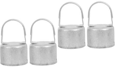 4 Stück Säulenkappe verkehrsschild Verkehrseinrichtungen Zubehör runde Pfostenkappen Zaunpfostenaufsätze Abdeckungen für Geländerpfosten Warnpfostenabdeckungen galvanisiertes Eisen SOLUSTRE