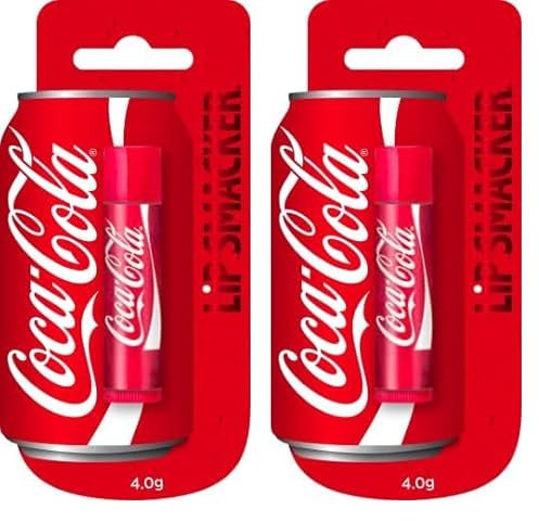 Lip Smacker - Coca-Cola Collection - Classic Coca-Cola Lip Balm for Kids - Classic Coke Flavour - Sweet Gift for Your Friends - Single Blister Pack Multicolor (Packung mit 2)
