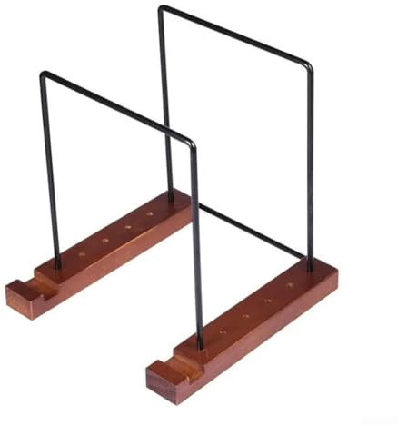 Record Display Stand, Wooden Vinyl Record Storage Holder Deskop Display Stand Books CDs Record Stand For Home, Office, Shop(Small Size)