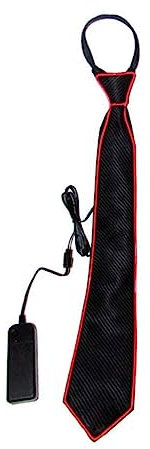LIFKOME Leuchtkrawatte Für Herren Led-krawatte Blinkend Leuchtende Krawatte Party Kostümzubehör Glitzernd Langlebiges Party-accessoire