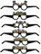 Silvester Brille 2024, NYE Party Brille, Fantasy Brille, Papier Party Brille - 2025 Urlaub Party Supplies, Lustige Requisiten für Fotokabine für Erwachen