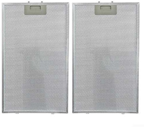 2PCS Cooker Hood Filter Replacement Metal Grease Filter Extractor Fan Filters 460x260mm Aluminum Kitchen Cooker Hood Grease Filters Hood Vent Filter