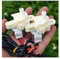 2PCS DC 12V Valve electronic starter 4-phase 5-wire Stepper electronic starter 30MM Stepping Gear Double Gear Box for Valve Control Motor Starters
