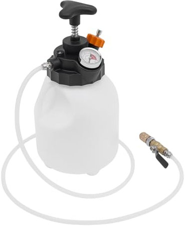 Riempitore olio manuale da 3 l, con 12 adattatori in lega di alluminio, pompa per olio a trasmissione manuale, per auto europee, CVT e DSG