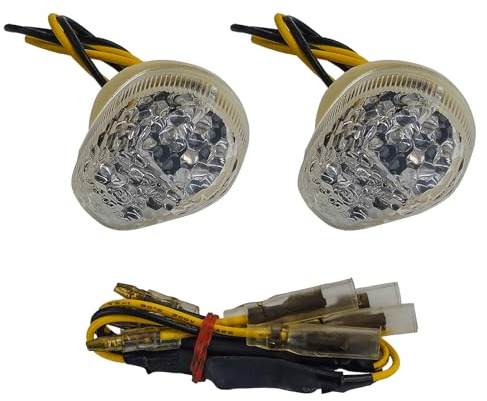 Motorrad LED Verkleidungsblinker Blinker Klarglas für Suzuki GSX 600 F V GN72B