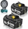 2X 18V 8.0Ah/8000mAh Ersatzakku für Makita BL1860B BL1860 BL1840 BL1830 BL1860B BL1815 BL1835 BL1850B BL1845 BL1850 BL1860B 194205-3 LXT-400 with LED Werkzeugakku
