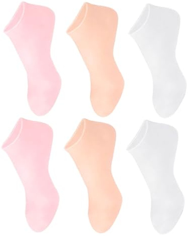 Wiederverwendbare Gelsocken aus Silikon, Dehnbar, 3 Paar, Einheitsgröße