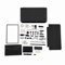 Case de carcasa completa, todo en un reemplazo de shell 3ds XL con botones y piezas internas fácil de instalar el kit de casos 3DS XL para proyectos de modificación (Negro)