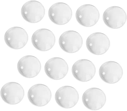 Gatuida 100pcs Transparent Glass Beads Nail Polish Charts Nail Color Display for Selection Compatible with Gel Polish