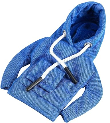 jopiuieo Schreibtischgans Kostüm - Kapuzenpullover Magnetische Tischdekoration Outfit Für Tiere - 18 cm Gans Figur Kleidung Verkleidung Für Terrasse Tisch Deko Draußen Feier Festtage