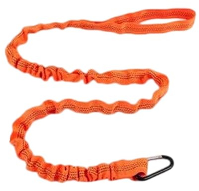 Frfik Sangle Élastique de Transport - Dragonne 150cm, Laisse de Paddle - Sangle Extensible | Laisse de Sécurité pour Pagaie avec à Ressort, Réfléchissante & Flexible, Idéale pour Kayak, Canoë, SU
