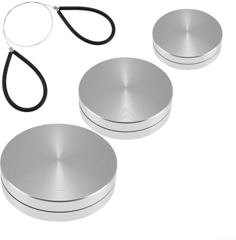 Pottery Trimming Tools 4-teiliges Set - Rotary Trimming Spinner (29,5 mm, 37,5 mm, 44,5 mm) + Tonschneidedraht, leicht und tragbar für Töpfer