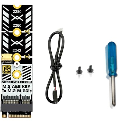 ZUJIABAO High Adapter Converting MM.2 WiFi Card to NVME HDDs Interfaces Converters with Thermal Management Adapter