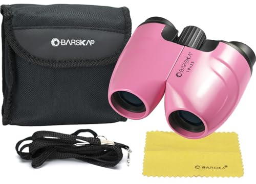 BARSKA 10x25 Pink Porro Binoculars