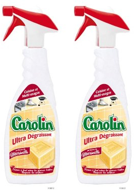Carolin - Pistolet Cuisine - Savon de Marseille - 750 ml - Lot de 2