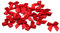 20 Stück Satinschleifen 2,5x3cm (rot 250) // Deko Schleifen für Hochzeit Taufe Kommunion Applikation Streudeko einfarbig