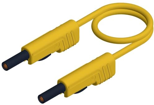 Kabel-Größe [Stecker A Leiste 4 mm – Stecker A Leiste 4 mm] 0.25 m gelb SKS Hirschmann MLB 25/1 V GE