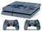 Skin Compatibilité PS4 HD UNCHARTED Edition Limitée COVER DECAL Faceplates et Skin Bleu et Gris Vinyle Personnalisé avec une Caricature pour Console de Jeu 35 x 25 cm