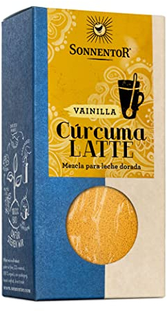 Sonnentor Bio Gewürzmischung Kurkuma Latte Vanielle, (3 x 60g im Karton)