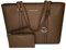 MICHAEL Michael Kors Sady Large MF TZ Tote bundled with Michael Kors Jet Set Travel Double Zip Wallet/Wristlet (Luggage)