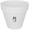 elho Loft Urban Rund 40 - Blumentopf für Außen - 100% recyceltem Plastik - Ø 38.5 x H 35.3 cm - Weiß/Weiss