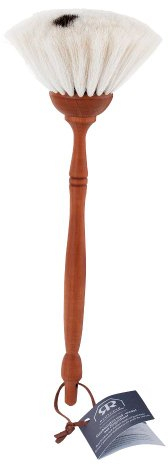 Staubwedel aus Ziegenhaar, 36 x 5,5 x 5,5 cm, Hellbraun.