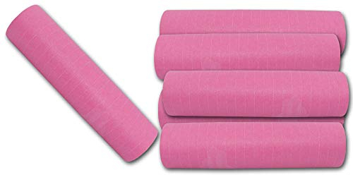 Luftschlangen rosa Partydeko 6 Rollen - Made in Austria, schwer entflammbar, 120 Röllchen à 4 m L, für Mottoparty, Karneval, Fasching, Geburtstag