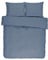 ESSENZA Bettwäsche Guy Blau, 200x200 + 2X 80x80 cm - 100% Baumwollrenforce 144TC - Uni