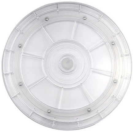 Case Wonder Home & Küche Acryl Schwere Rotierende Plattenteller Drehgelenk Drehteller Stahl Kugellager Stehen für Küche, Schränke Spice Rack/Couchtisch/Kuchen Dekorieren/Tisch/Lazy Susan (9 Zoll)