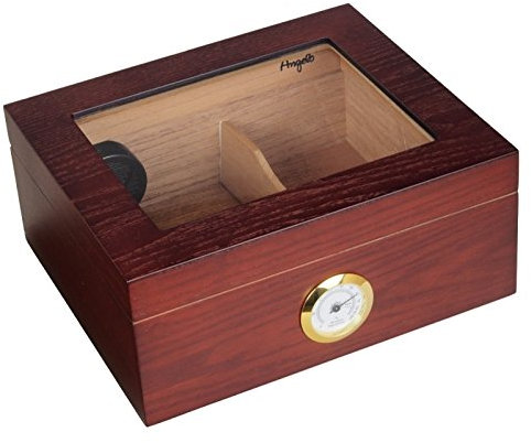 Lifestyle-Ambiente Kristallglas Humidor Hygro V-400 Inkl. Polymerbefeuchter inkl Tastingbogen