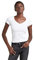 G-STAR RAW Damen Basic V-Neck Cap Sleeve T-Shirt