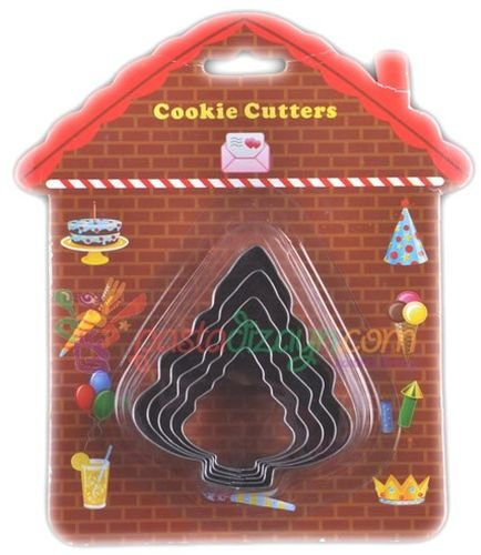 Baum förmige Ausstechform Set, Edelstahl